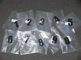 AR-X502B-0: Startnummer "0" in schwarz zum Aufbügeln für Cross-Shirt AR-X502B-0