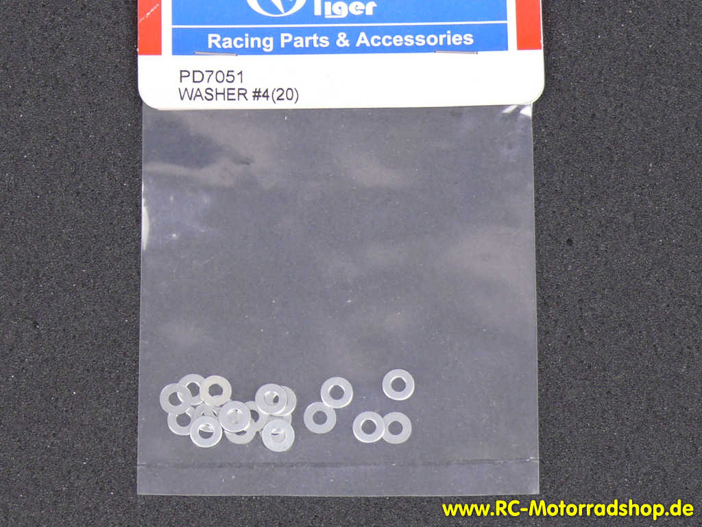 PD7051: Beilagscheiben 3mm silber (20) PD7051