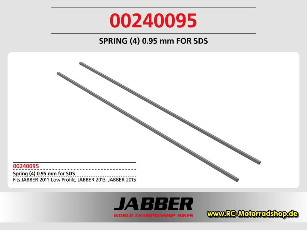 00240095: Stabfeder (4) 0.95mm, 80mm lang SDS 2.0 00240095