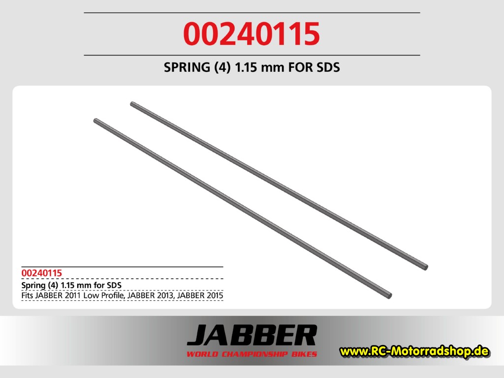00240115: Stabfeder (4) 1.15mm, 80mm lang SDS 2.0 00240115