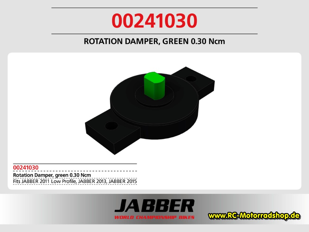 00241030: Rotationsdämpfer Grün 0.30 Ncm SDS 2.0 00241030