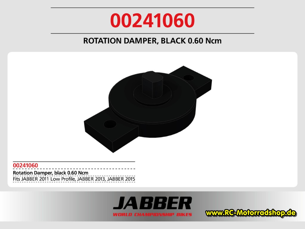 00241060: Rotationsdämpfer Schwarz 0.60 Ncm SDS 2.0 00241060