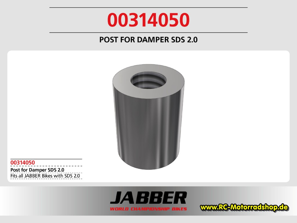 00314050: Hülse (2), Stahl 2,5x4,0x5,0 Jabber für Dämpfung SDS 2.0 00314050