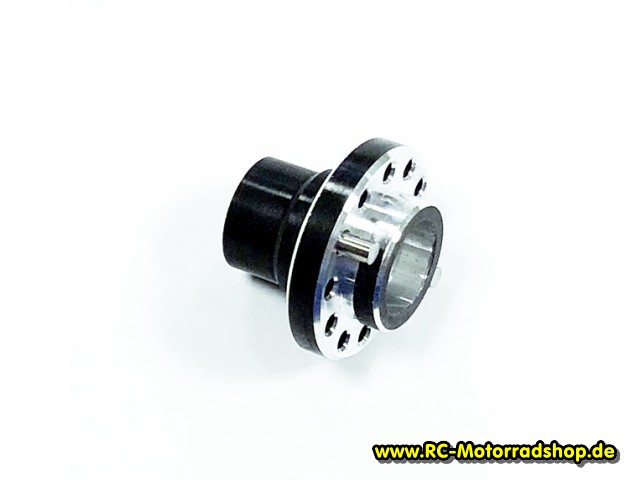 01002004.1N: Vorderradnabe Ergal schwarz eloxiert RG EVO und BK-Serie (BK2R / BK3R) 01002004.1N