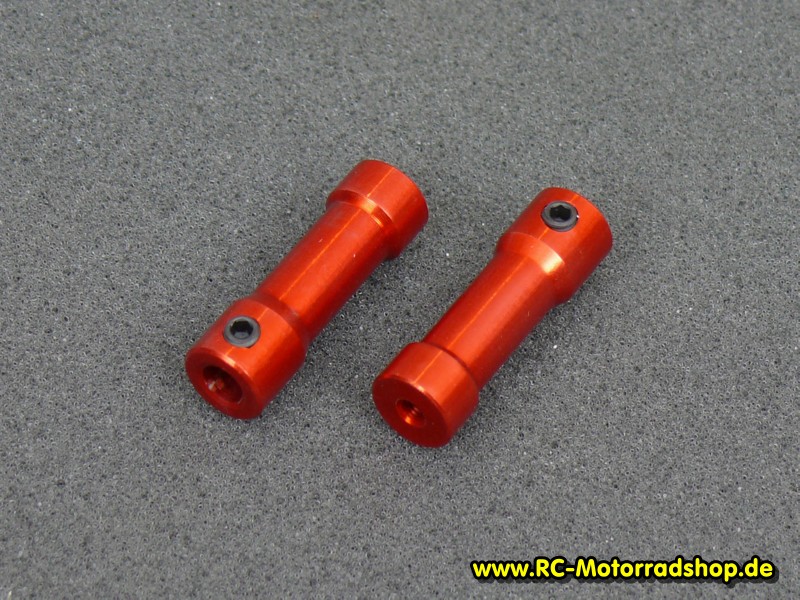 03001052R: RG Sturzbügelhalter (2) gerade, rot, 5mm Innendurchmesser 03001052R