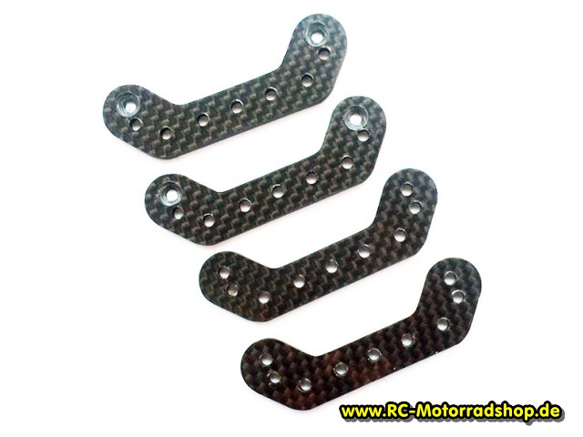 03001059.1BK: Satz Carbon Halteplatten für Sturzbügelaufnahme RG BK1R 03001059.1BK