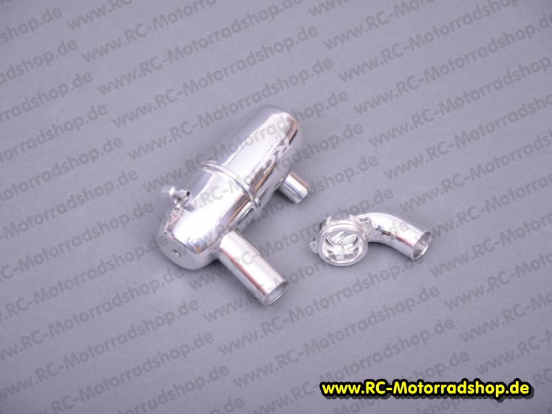 07004020: Krümmer & Auspuff komplett RG EVO3 Nitro (kurzer Krümmer) 07004020