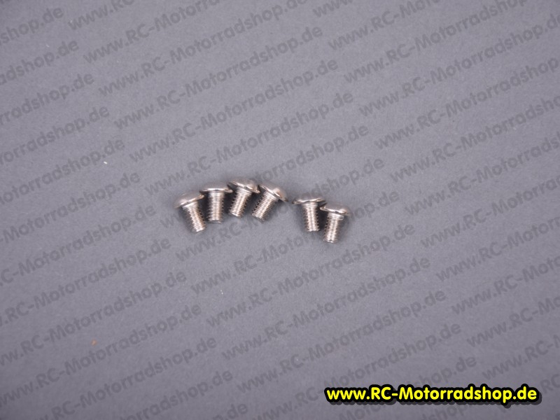 11001034: Innensechskantschraube Linsenkopf M4x6mm silber vernickelt (6) 11001034