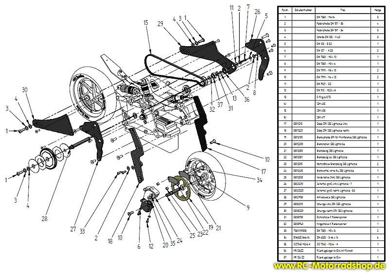 53091000: LIGHTSCALE Full Upgrade Kit für Thunder Tiger SB-5 Race 53091000