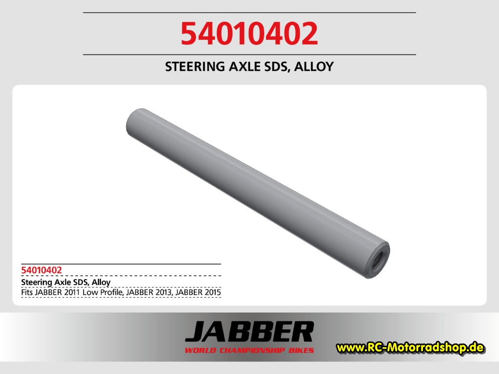 54010402: Lenkkopfachse 2016, Alu, Innengewinde Jabber 54010402