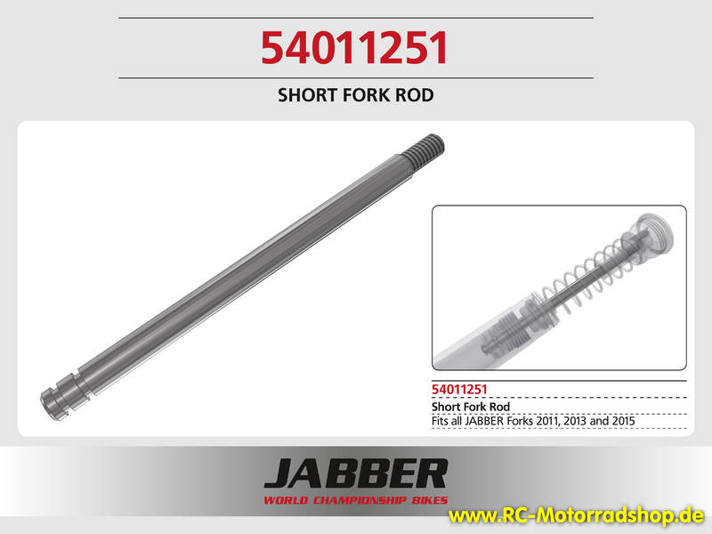 54011251: LIGHTSCALE Gabel Kolbenstange, kurz (1), Stahl Jabber 54011251