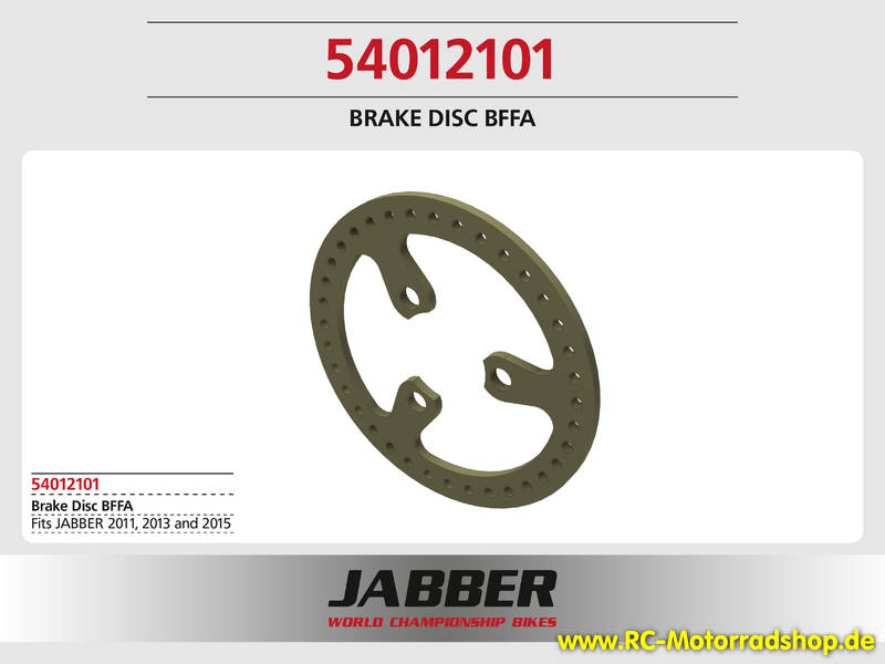 54012101: LIGHTSCALE Bremsscheibe BFFA GFK für Frontbremse Jabber 54012101