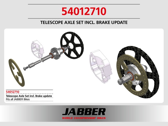 54012710: Teleskop Achse Set 2016, inkl. Brems Update 54012710