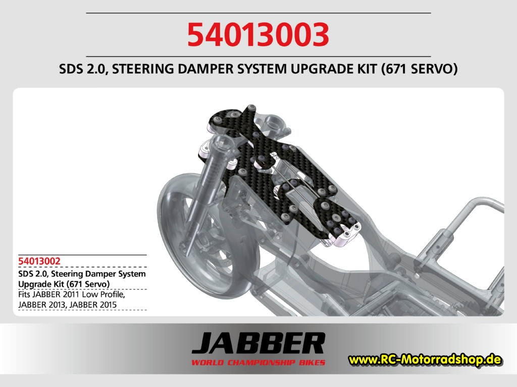 54013003: LIGHTSCALE SDS 2.0 Steering Damper System Upgrade Kit (Futaba BLS671SV Servo) 54013003