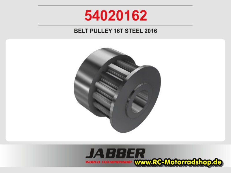54020162: Riemenrad Antrieb 16z S3M, Stahl Jabber 2016 54020162
