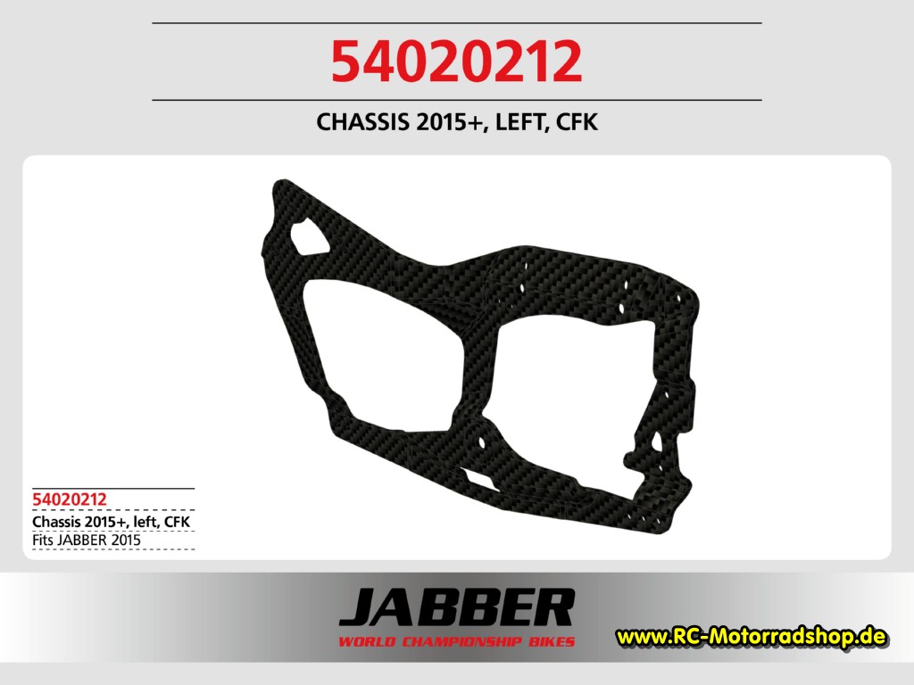 54020212: Formteil Chassis links, CFK Jabber 2015+ 54020212