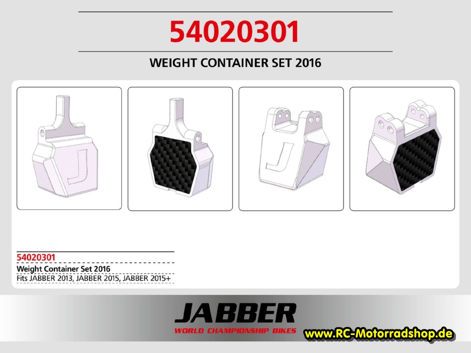 54020301: LIGHTSCALE Container vorne + hinten 2016, SLS, inkl. Karbon Platten 54020301