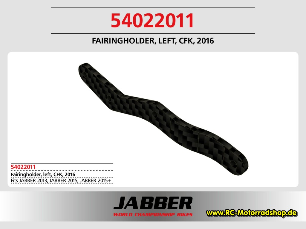 54022011: Karosseriehalteplatte, links, Karbon, 2016 54022011