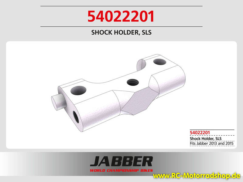 54022201: Brücke für Stoßdämpfer 26mm, SLS JABBER / LS One / JABBER One 54022201