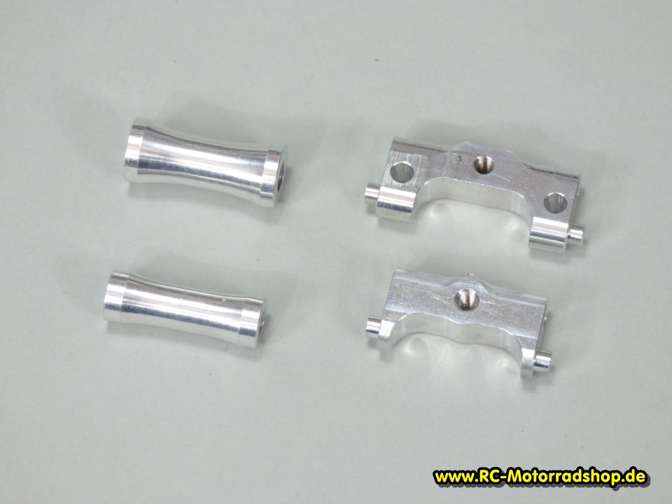 54022250: Alu-Set Dämpferhalter + Chassisspacer M3/M4 JABBER One / LS One 54022250