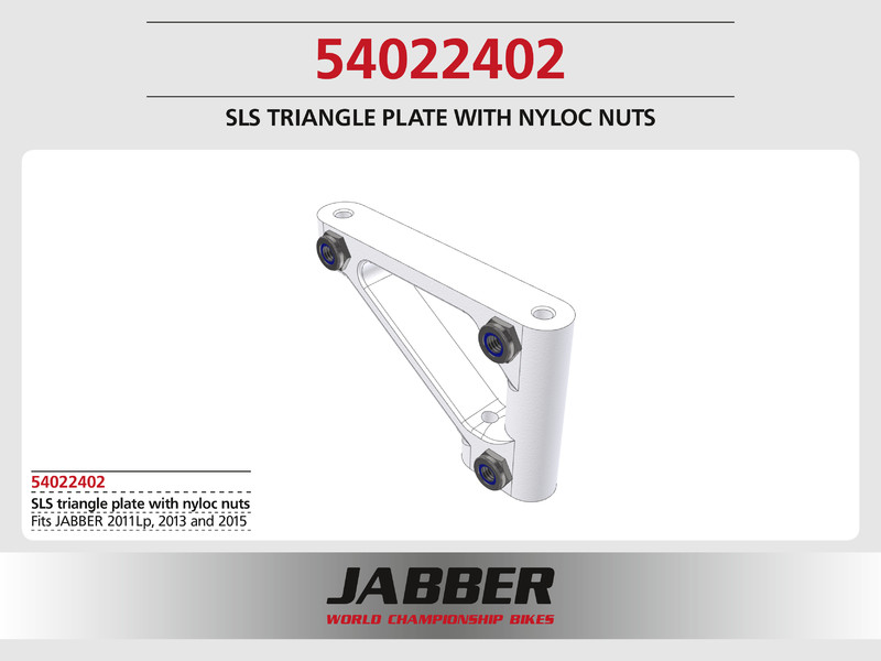 54022402: Verbinder Halteplatte/Chassis (1), Kunststoff, m. Stopmuttereinsatz 54022402