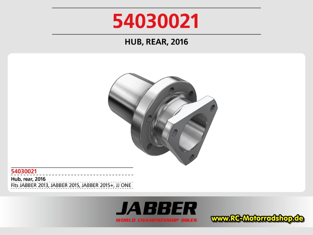 54030021: Nabe Hinterrad, Alu Jabber 2016 54030021