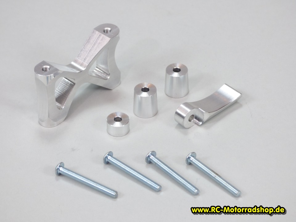 54030250: Alu-Set Versteifung Chassis inkl. Zahnradschutz JABBER One / LS One 54030250