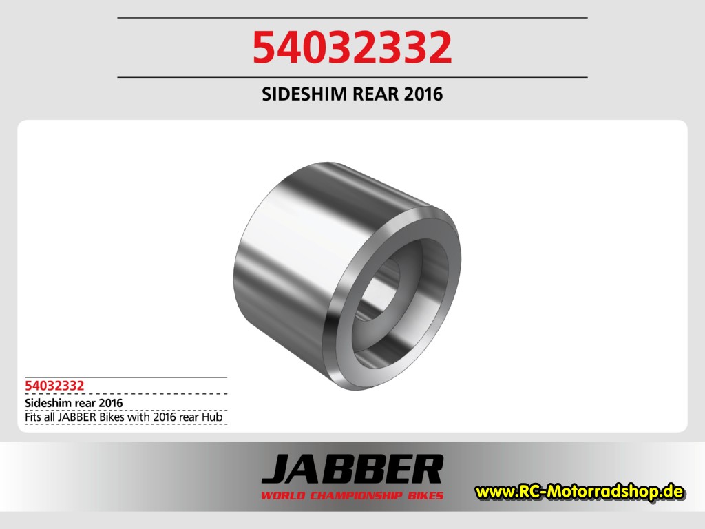 54032332: Achs Distanzscheibe (1), hinten Jabber 2016 54032332
