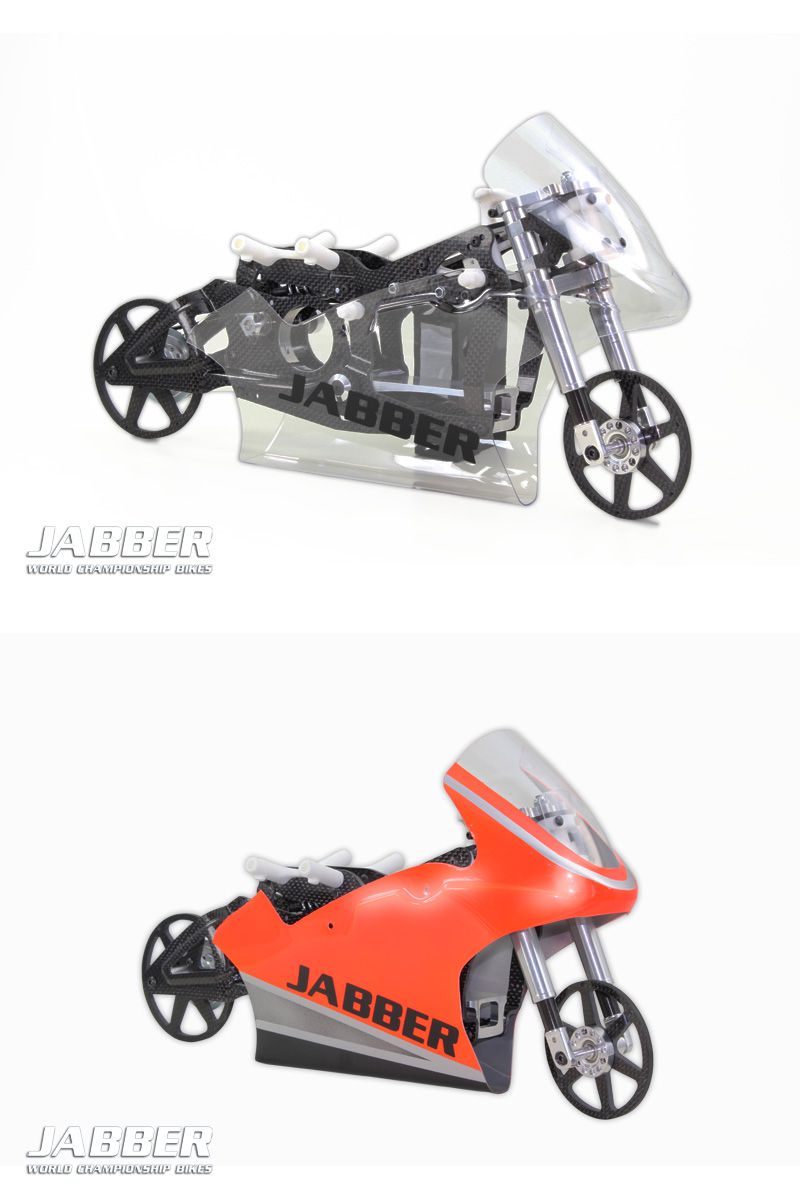 54101100: LIGHTSCALE Verkleidung Vorderteil unlackiert klar & ausgeschnitten 1:5 für JABBER Bike 54101100