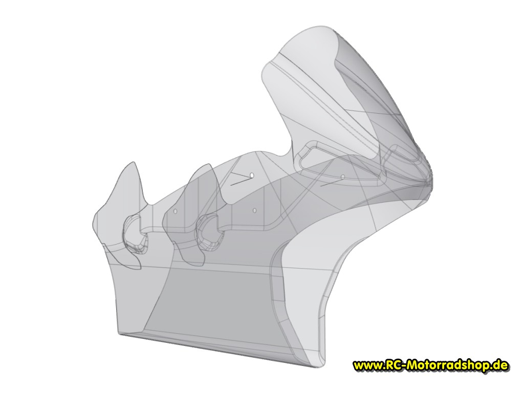 54101102: LIGHTSCALE Verkleidung 2016 Vorderteil 1,5mm ausgeschnitten für JABBER Bike 54101102