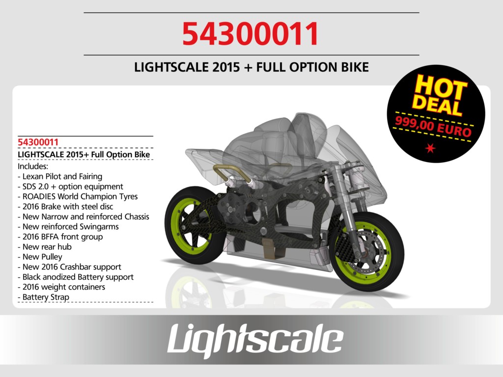 54300011: Wettbewerbs-Motorrad LIGHTSCALE 2015+ FULL OPTION 54300011