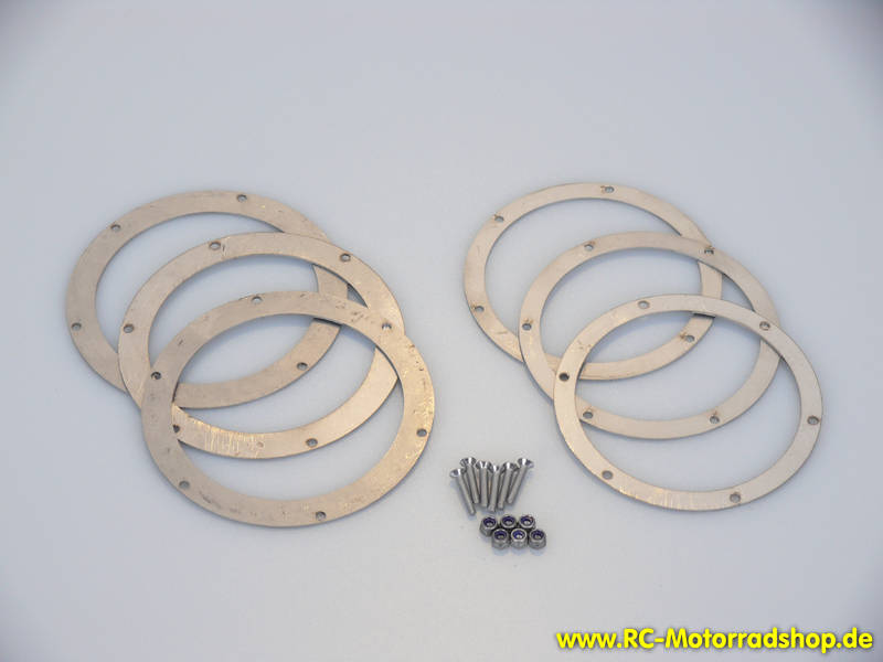 65300020: ROADIES Set Zusatzgewichte Edelstahl (6), Front + Heck 65300020