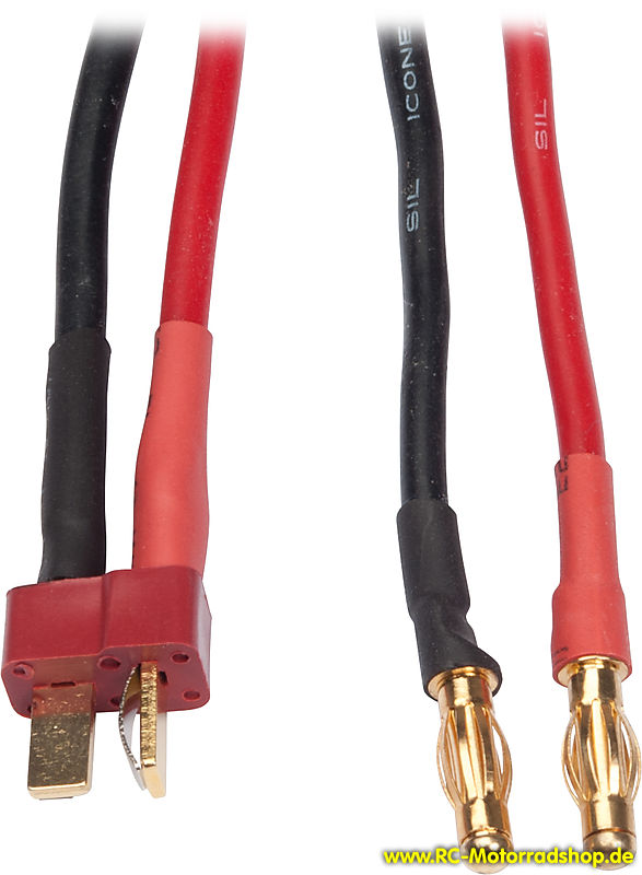 65827: Ladekabel / Adapterkabel Ultra Deans Steckverbinder <=> 4mm Goldstecker 65827