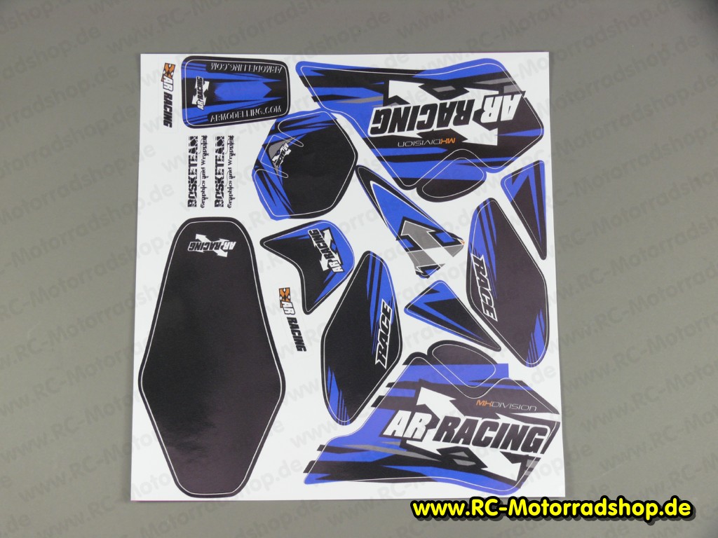 AR-X079-BLU: Aufkleberbogen blau ARX-540 AR-X079-BLU