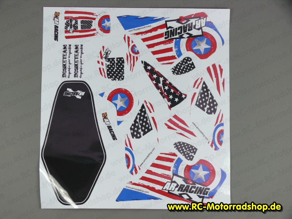 AR-X079-USA: Aufkleberbogen America/USA ARX-540 AR-X079-USA