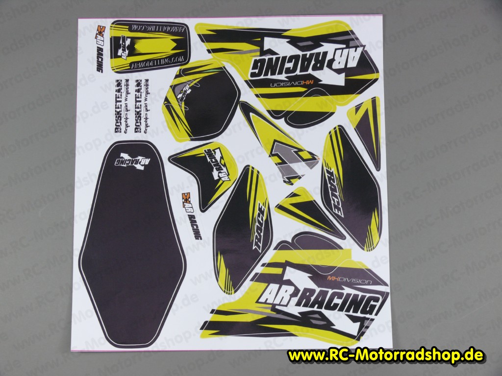 AR-X079-YEL: Aufkleberbogen gelb ARX-540 AR-X079-YEL