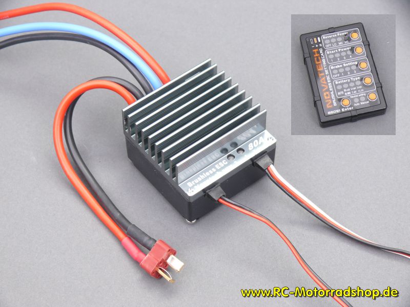 B-4733: Brushless Regler 80A Novatech B-4733 (inkl. Programmierkarte) B-4733