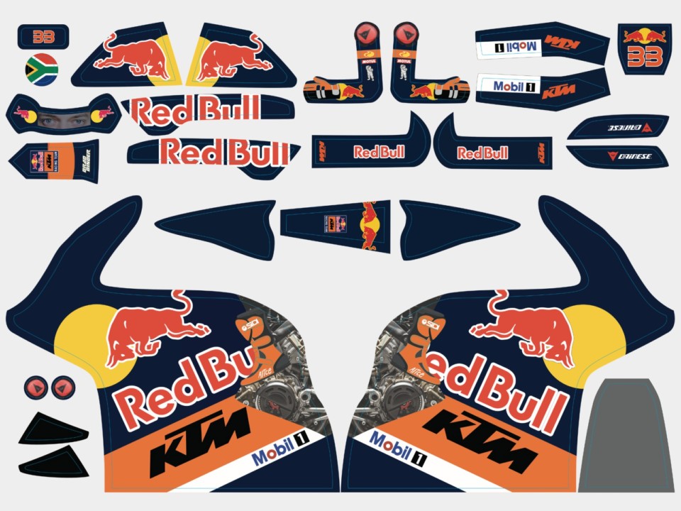 BB-23RBKTM: Dekorbogen / Decals Design 23 für RG Modelle BB-23RBKTM