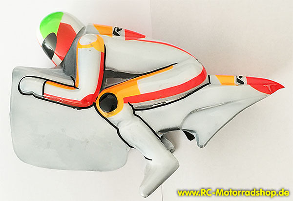 C150021B: RG Evolution 1:5 Verkleidung Tank/Sitzbank mit Fahrerpuppe - Version 2016 C150021B