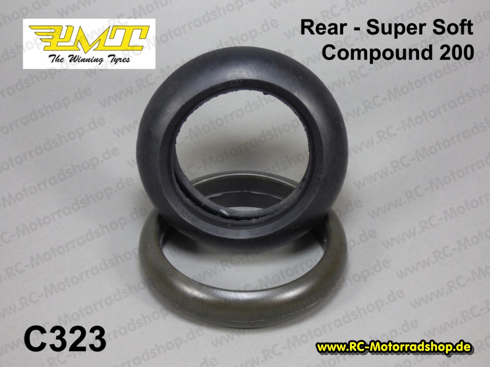 C323: Hinterreifen Supermoto mit Reifeneinlage - Compound 200 (Super Soft) CSF411 C323