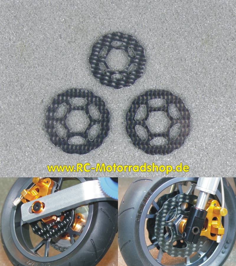 CBS-10: Carbon-Bremsscheibenset für OTO T-258 / ZH Racing Z-201B CBS-10