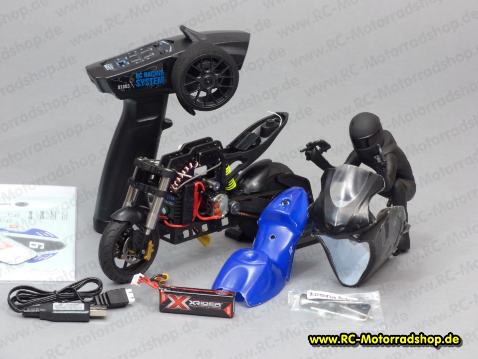 CX3-AIR: 1:10 Motorradmodell X-RIDER CX3 AIR (RTR brushed - fahrbereit aufgebaut) CX3-AIR