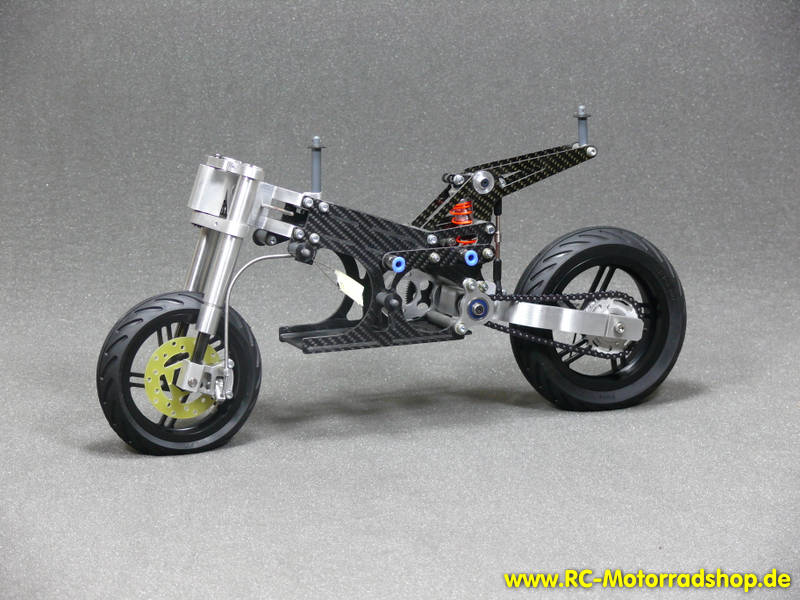 EL-EB2-2: Wettbewerbs-Motorrad EINIBIKE² mit Carbonchassis im Maßstab 1:5 - kpl. mit Radsatz EL-EB2-2