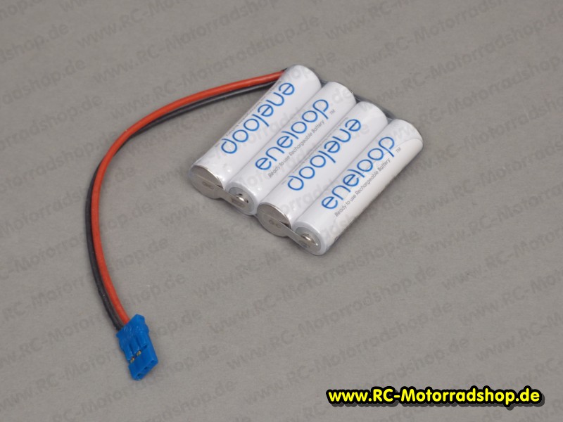 EN48800: Empfängerakku Sanyo eneloop 4,8V - 800 mAh (4x Micro AAA NiMH) für ARX Nitro EN48800