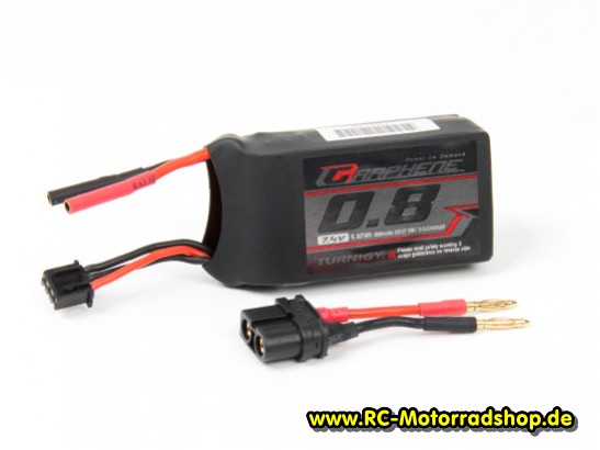G800.2S.20: LiPo-Akku Graphene 7,4V - 800 mAh - 20C G800.2S.20