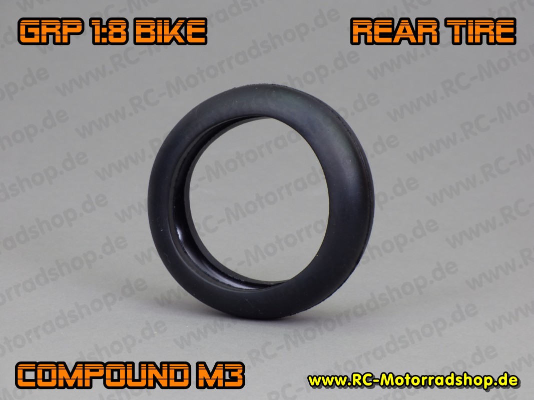 GR60-M3: GRP 1:8 Bike - Reifen (Gummi) Slick hinten - Compound M3 (SuperSoft) GR60-M3