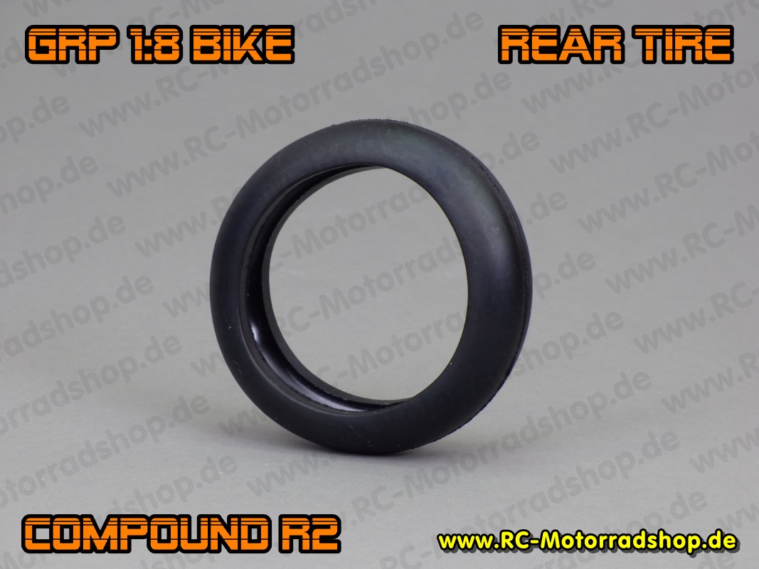 GR60-R2: GRP 1:8 Bike - Reifen (Gummi) Slick hinten - Compound R2 (Soft Rain) GR60-R2