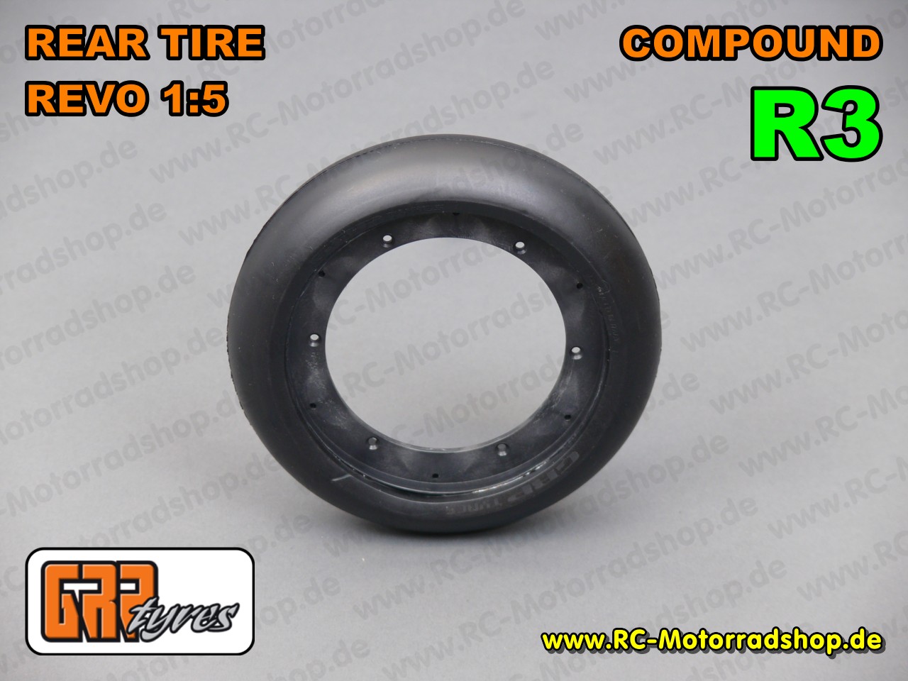 GRY22-R3: GRP 1:5 Bike-Reifen REVO Slick hinten - Compound R3 (Soft) GRY22-R3