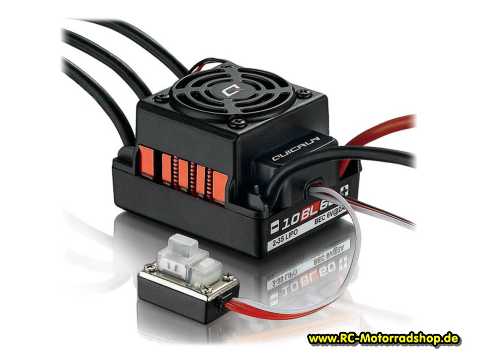 HW30107100: Hobbywing QuicRun WP10BL60 Brushless Regler 60A 2-3s (official Stock ESC 2025) HW30107100