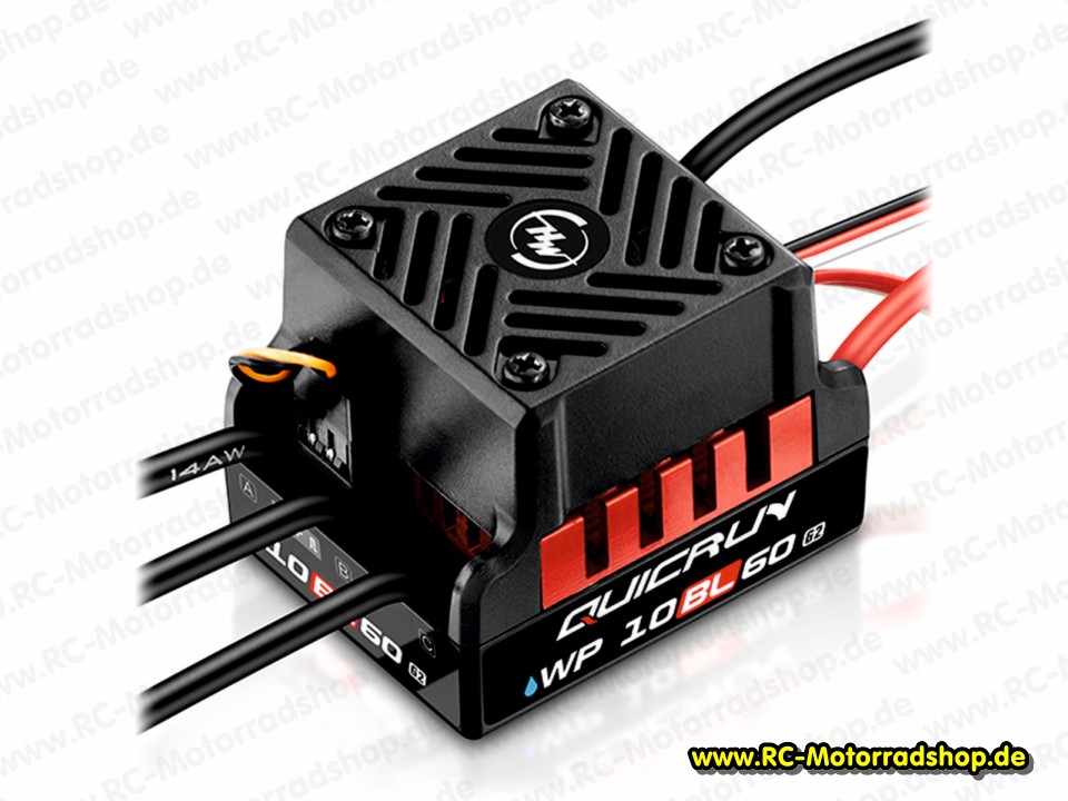 HW30107300: Hobbywing QuicRun WP10BL60 G2 Brushless Regler 60A 2-3s (official Stock ESC 2025) HW30107300